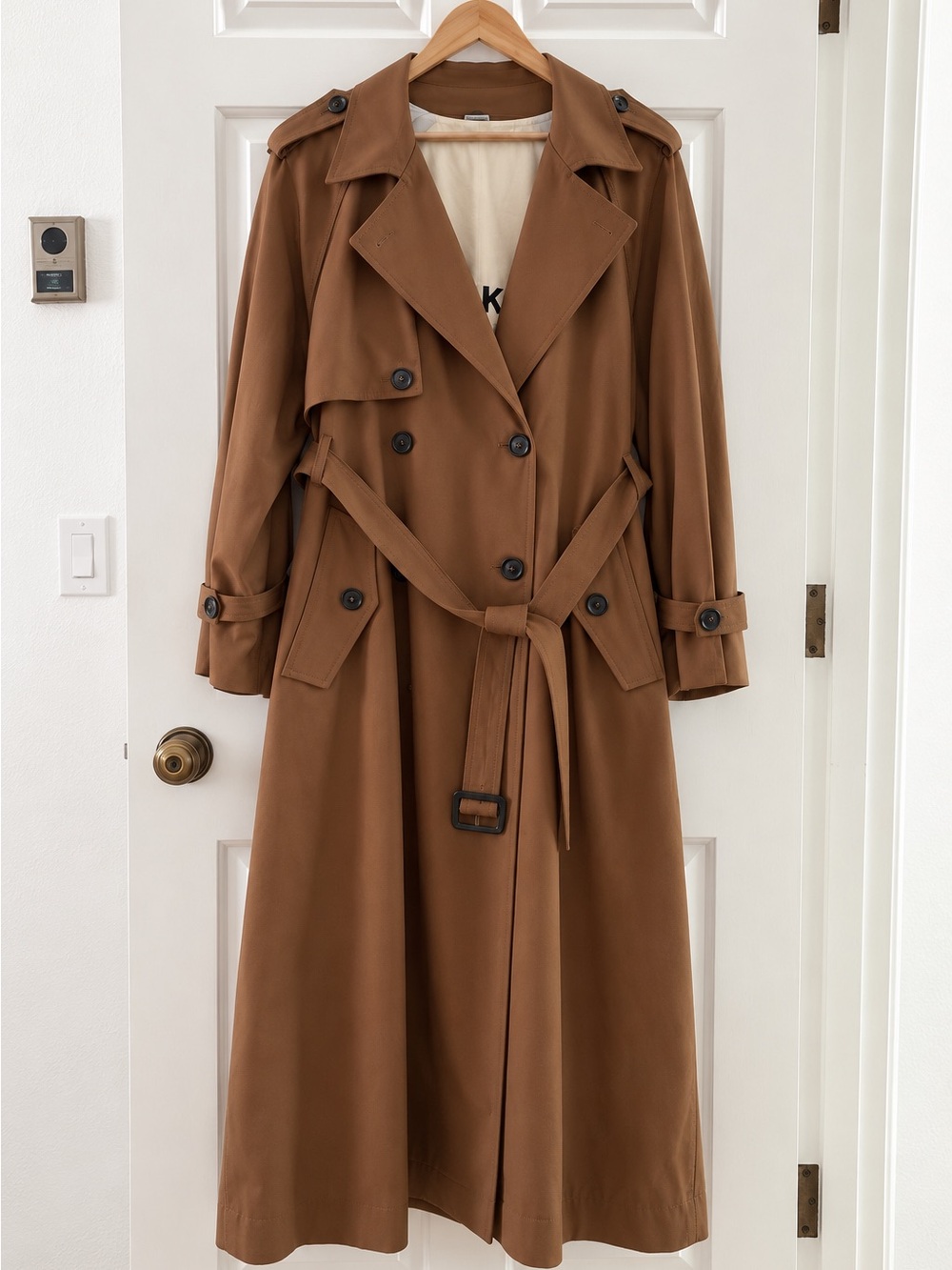 MaxMara Tobacco Belted Trench Coat
